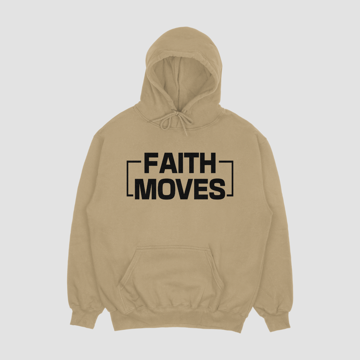 Faith Moves Heavyweight Hoodie